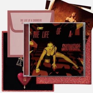 SEALED Taylor Swift The Life Of A Showgirl Its Frightening Deluxe CD w/ Keychain